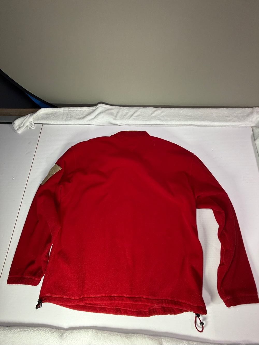 Vintage 90’s Y2K Tommy Hilfiger Red Fleece Half-Zip Pullover - Picture 6 of 6
